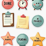 Status & Priority - Sticker Sheet v8